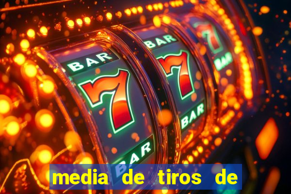 media de tiros de meta por jogo